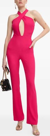 Patrizia Pepe Jumpsuit met gekruiste bandjes - Roze