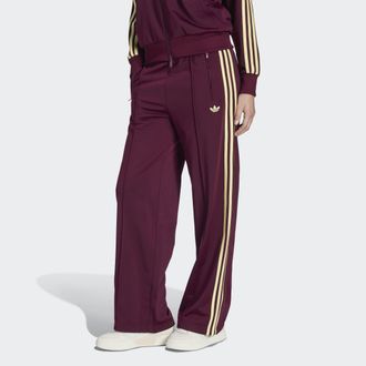 adidas Sporthose ADIDAS ORIGINALS FB LOOSE TP, Damen, Gr. XL, N-Gr, maroon, almost gelb, Obermaterial: 100% Polyester, Hosen Sporthose, sportlicher Stil, f&uuml;r