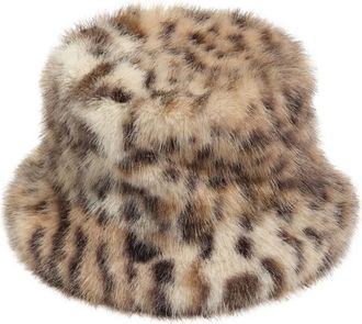 Bimba & Lola Vissershoed met luipaardprint - Beige