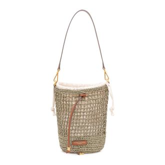 Gianni Chiarini Bucket Bags, female, Green, Size: ONE SIZE Nefeli Borsa Tessuto