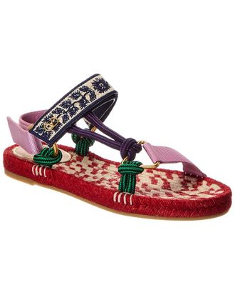 Valentino Lake Powell Leather-Trim Sandal