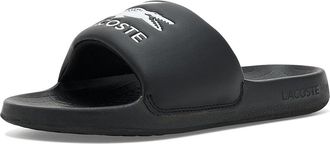 Lacoste Serve Slides 1.0 Mens Sandals Black/White : 13 M, Synthetic