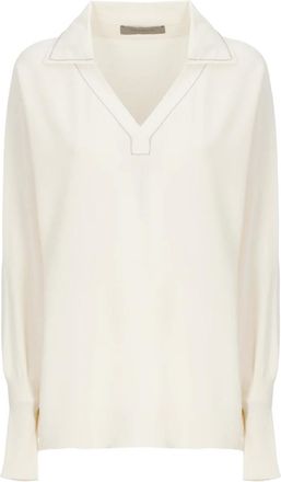 D.exterior Overhemden, Dames, Wit, M, Viscose Polo