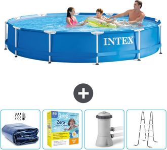 Intex Piscina Con Estructura Redonda - 366x76 Cm - 7-piezas Scb13
