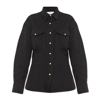 STUDIO NICHOLSON Shirts, female, Brown, Size: 2XS Krauss Shirt