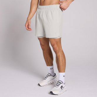 MyProtein Short de entrenamiento 2 en 1 de 5 para hombre de MP - Chrome - XS