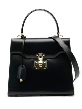 Gucci 2000-2015 Calfskin Lady Lock satchel - Nero