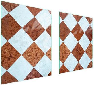 OEM Placa Protectora De Vidrio Para Estufa 85x52 Mosaico