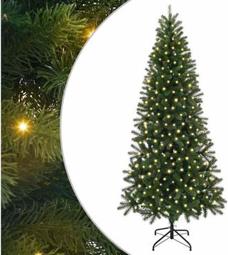 vidaXL &Aacute;rbol De Navidad Artificial Con 300 Led Verde 180 Cm Pe Y Pvc Vidaxl