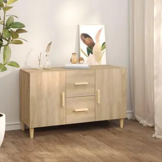 vidaXL Aparador De Madera De Ingenier&iacute;a Roble Sonoma 100x36x60 Cm Vidaxl