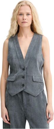 Munthe Gilet Lillian - - Jackets - Donna - Grigio - M
