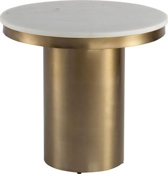 Liang and Eimil Design-Beistelltisch Camden ø 60 cm - weisser Marmor