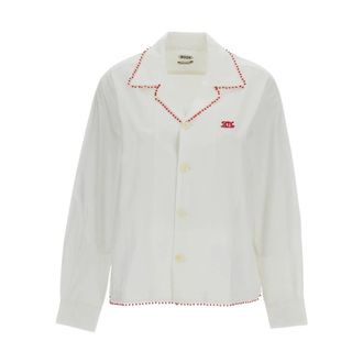 Bode Redbud Cropped Shirt - male - Bode - Casual Shirts - White - XL - Shirts