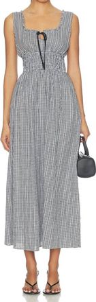 Rails Jordie Maxi Dress In Gingham Black