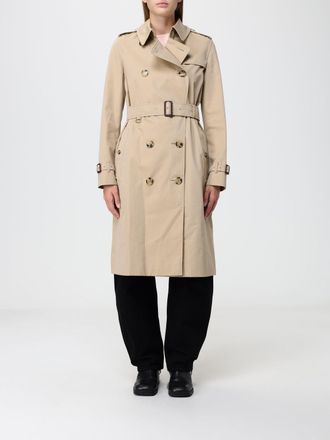 Burberry Double-Breasted Long Cotton Trench Coat with Belt
