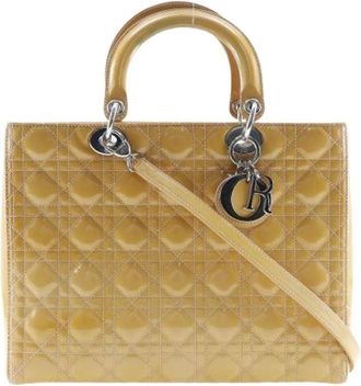 Dior Pre-owned Handbags, female, Brown, Size: ONE SIZE Pre-owned Lady Dior Bag