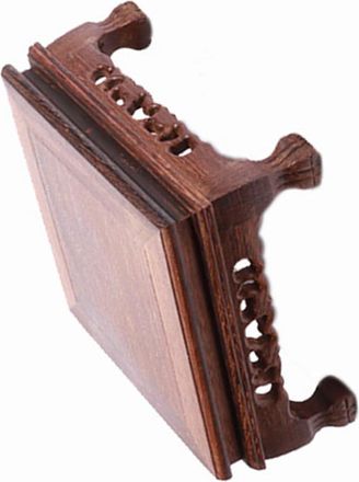 OEM Pedestal De Madera Tallada, Base Decorativa Para Jarrones Y L&aacute;mparas, Decoraci&oacute;n China Artesanal Para Interiores