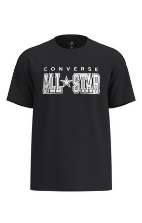 Converse T-Shirt CONVERSE CONVERSE ARCH ALL STAR TEE, Herren, Gr. XXL, converse schwarz, Obermaterial: 80% Baumwolle, 20% Polyester, normal, Rundhals, Shirts T