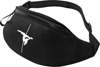 Generic Pole Dancing Chest Bag Waist Packs Unisex Bumbags For Travel Sport Walking 14X35Cm