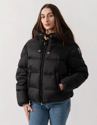 Parajumpers Womens Parajumpers Tilly Womens Hooded Down Jacket - Black 541 - Size: 10/8