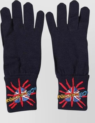 Dolce & Gabbana wool knit mitten gloves