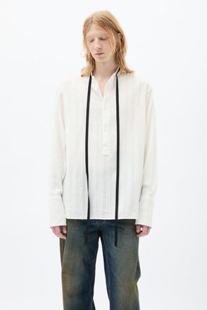 Ann Demeulemeester Bertil Serafino Shirt Light Cotton Ajour