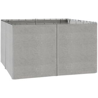 OUTSUNNY Laterales para carpa 352x205 cm gris claro