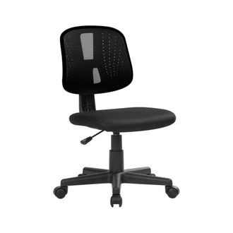 Serena Silla De Oficina Dlazeti, Silla De Oficina Operativa, Asiento De Oficina Ergon&oacute;mico, 49x43h81/93 Cm, Negro - Dmora