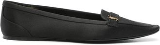 Saint Laurent Black Slip On Loafers