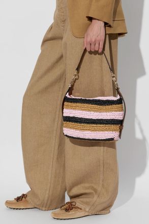 Furla Tonie Mini Hobo Shoulder Bag, Womens, Pink