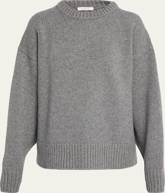 The Row Ophelia Wool-Cashmere Crewneck Sweater