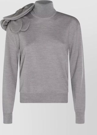 Moschino long sleeve turtleneck shoulder detail