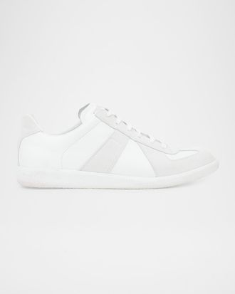 Maison Margiela Men & apos;s Replica Leather Suede Low-Top Sneakers