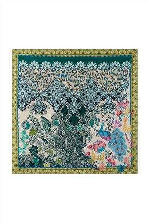 Johnny Was Womens Clyde Medium Silk Scarf In Green