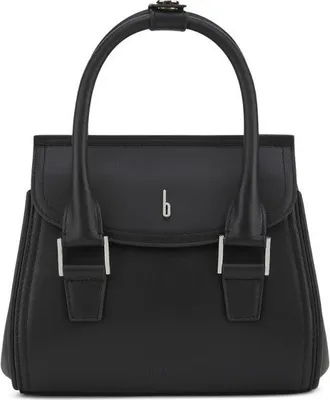 Behno Mini Coco Leather Satchel in Black at Nordstrom