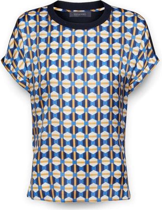 Elena Miro Dames, Tops, Veelkleurig, Maat: 3XL Satijn