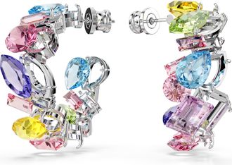 Swarovski Gema Vrouwen Hoepel Oorbellen van Basismetaal - Zilver 5692412