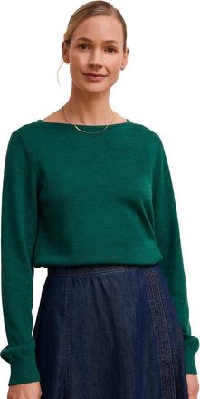 Celtic & Co. Merino Fine Knit Boat Neck Jumper in Emerald at Nordstrom, Size X-Small