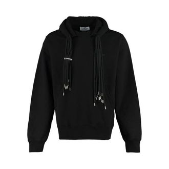 AMBUSH Ambush, Hoodies & sweatvesten, Heren, Zwart, S, Katoen, Katoenen sweater met ronde hals en geribde boorden en zoom