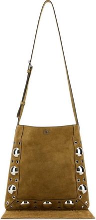 Valentino Garavani Beige Suede Nellcote Crossbody Bag