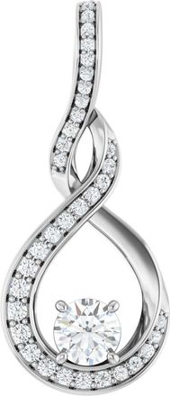 Diamond2Deal 14k Gold 3/8ct Lab-Grown Diamond Pendant