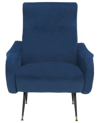 Safavieh Sillon de acento en madera de eucalipto navy