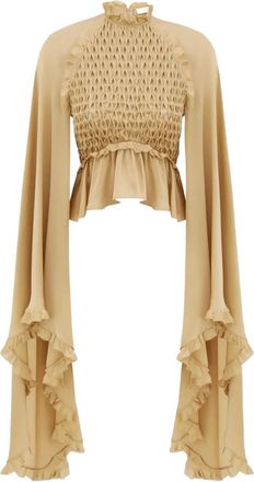 Zimmermann Blusa con ruches - Giallo