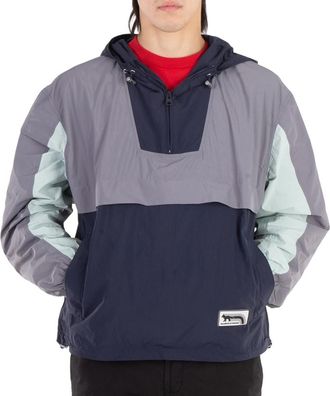 Maison Kitsuné Technical Hooded Windbreaker Jacket, Size Large