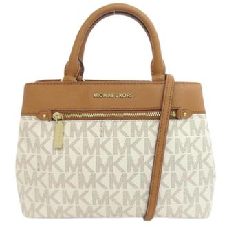 Michael Kors Pre-owned Handbags, female, White, Size: ONE SIZE Pre-owned Plastic Shoulder Bag