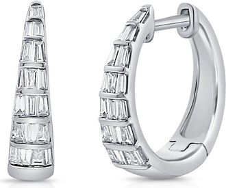 Sabrina Designs 14K 0.35 Ct. Tw. Diamond Hoop Earrings