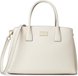 Kate Spade New York Serena Saffiano Leather Satchel Satchel Womens Handbags Parchment