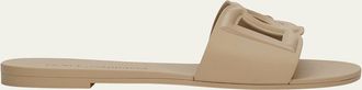 Dolce & Gabbana Cut-Out DG Rubber Sandals