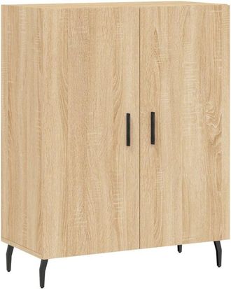 vidaXL Sideboard Sonoma Oak 69.5x34x90 cm Engineered Wood Vidaxl