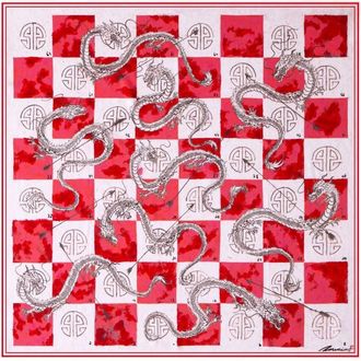 Shanghai Tang Foulard con stampa - Rosso